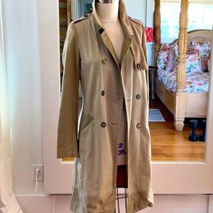 Burning Torch Recycled Trench Coat SzL